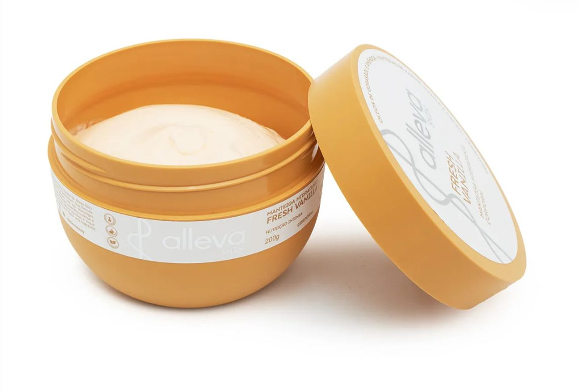 Manteca Hidratante Corporal Fresh Vainilla  200g Alleva.