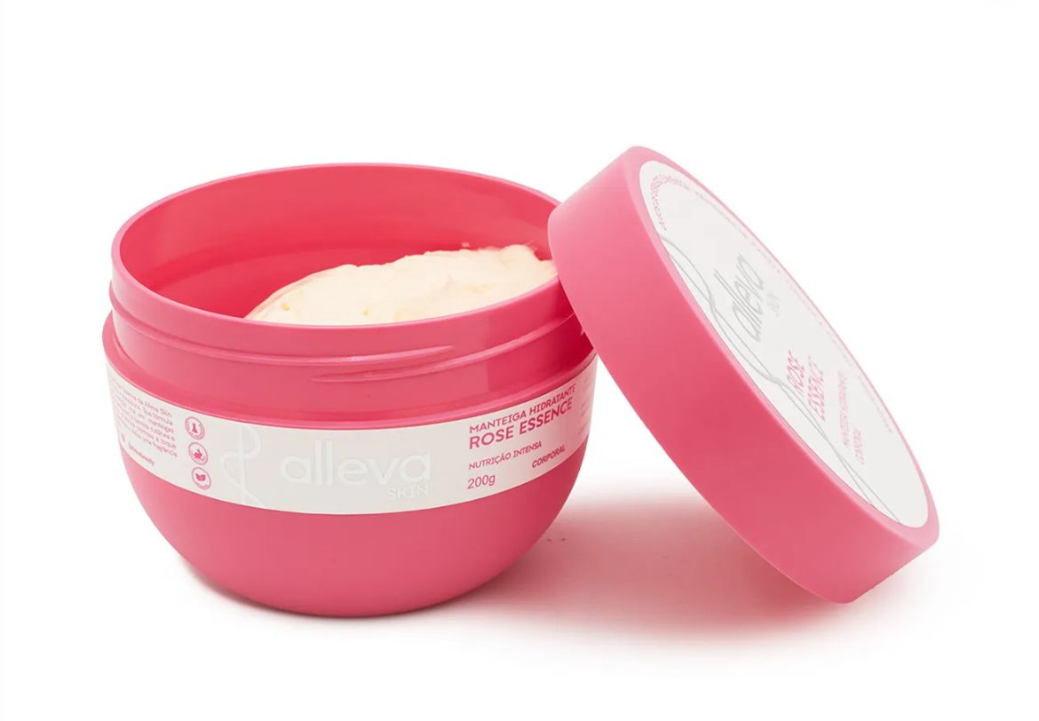 Manteca Hidratante Corporal Rose Essence 200g Alleva