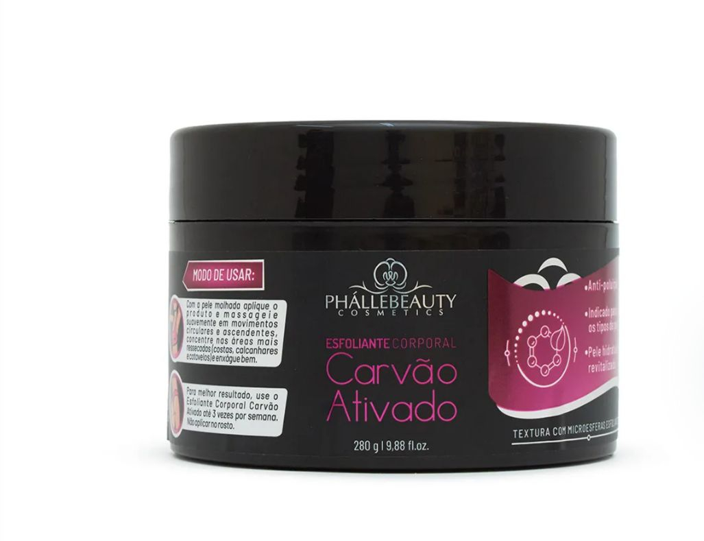 Exfoliante Corporal de Carbón Activado 280g Phállebeauty.