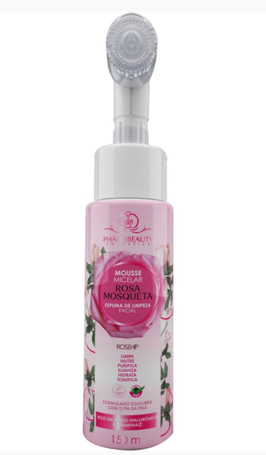 Mousse Micelar Rosa Mosqueta de Phállebeauty 150ml