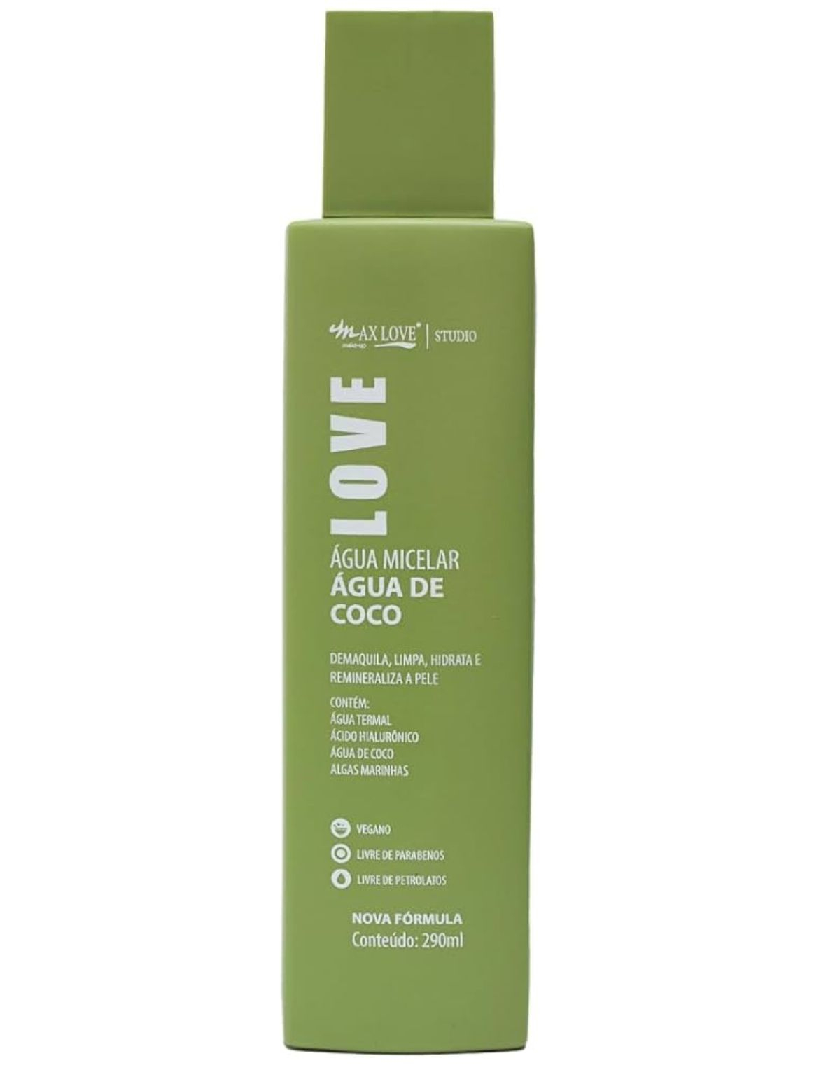Agua Micelar Max Love Agua De Coco 290ml.