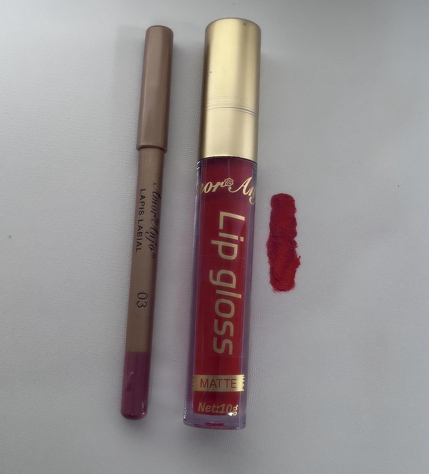 Lip Gloss + Lápiz Labial - Lip Gloss + Lápiz Labial N.º 3